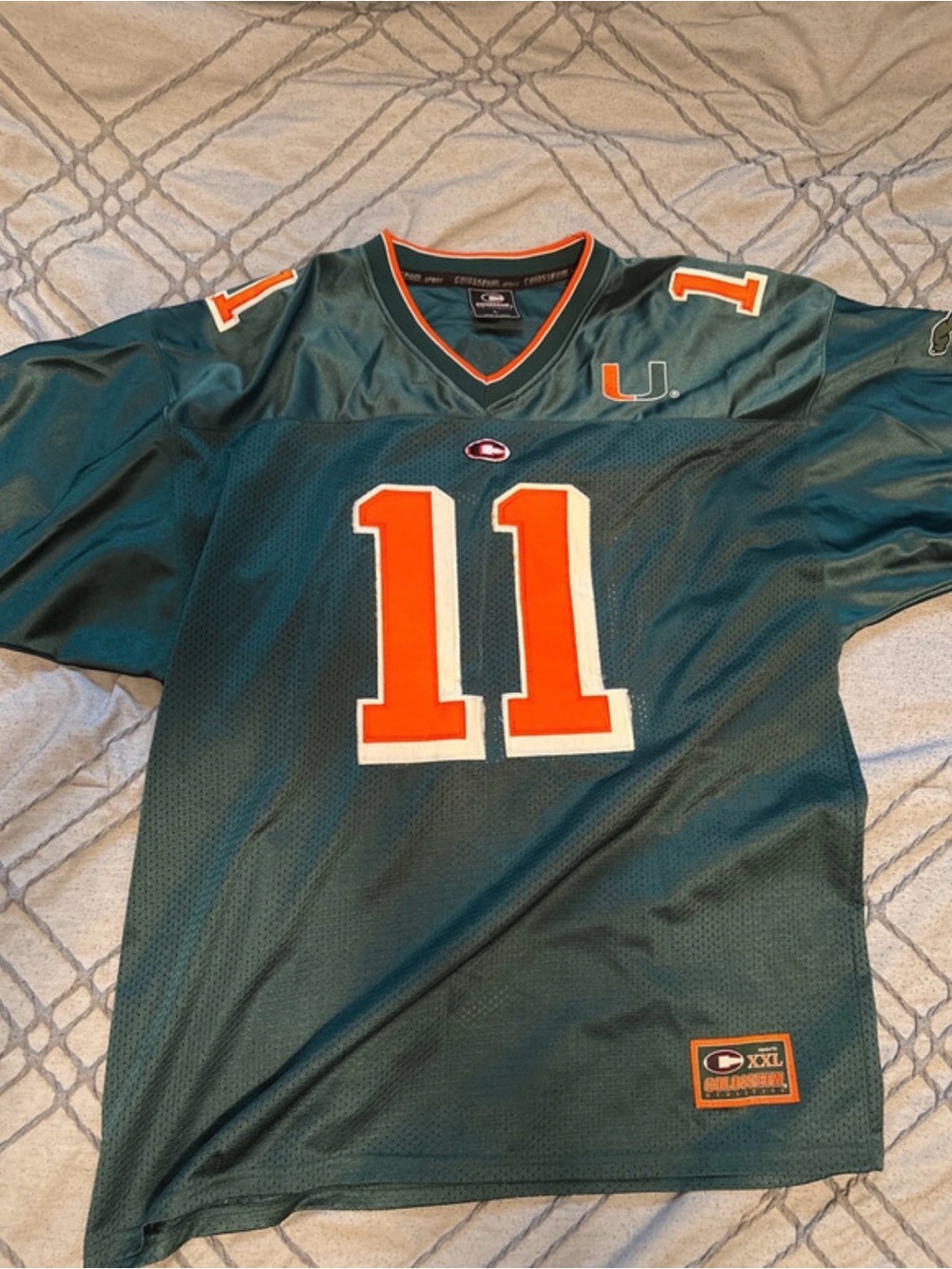 Miami Hurricanes #11 Football Jersey Colosseum - Men’s Large Stitched